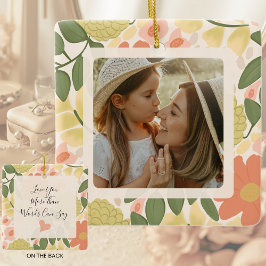 Personlig moder-dotter-utsmyckning julgransprydnad keramik