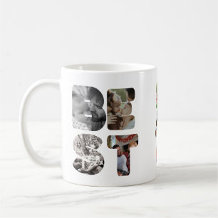 Personlig modern 11-foto Bästa pappa någonsin Far Kaffemugg