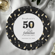 Personlig Modern 50 och Fabulous Birthday