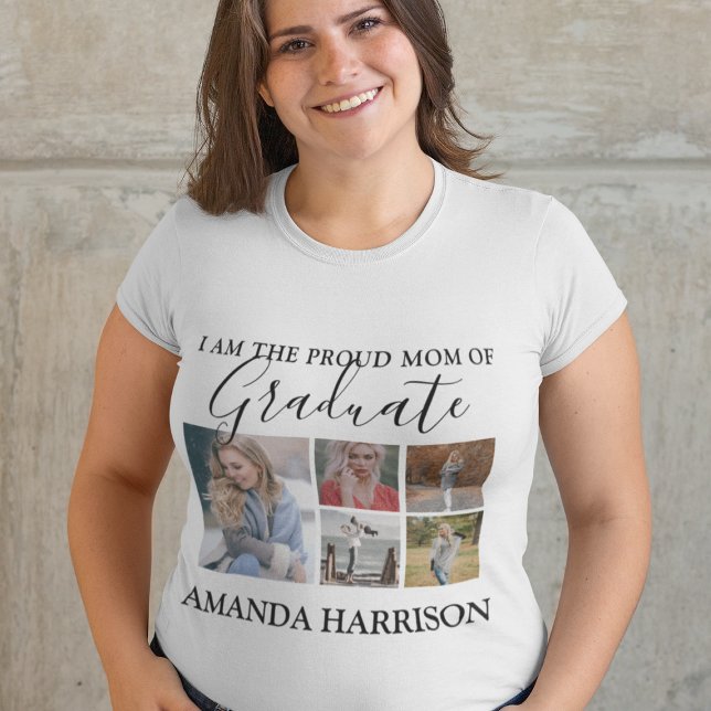 Personlig Modern | 5 Foto | STUDENTEN T Shirt (Skapare uppladdad)