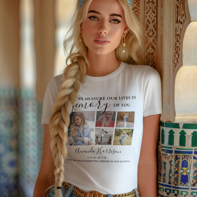 Personlig Modern | 9 Foto | Memorial T Shirt (Skapare uppladdad)