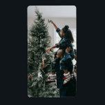 Personlig Modern Anpassningsbar-julfamiljfoto Fraktsedel<br><div class="desc">Personlig Modern Anpassningsbar-fotopatsetikett för julfamiljen</div>