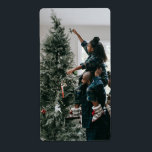 Personlig Modern Anpassningsbar-julfamiljfoto Fraktsedel<br><div class="desc">Personlig Modern Anpassningsbar-fotopatsetikett för julfamiljen</div>