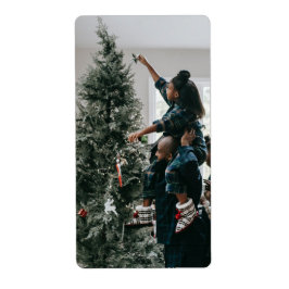 Personlig Modern Anpassningsbar-julfamiljfoto Fraktsedel
