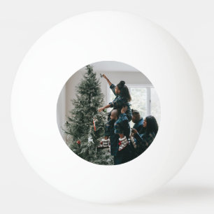 Personlig Modern Anpassningsbar-julfamiljfoto Pingisboll