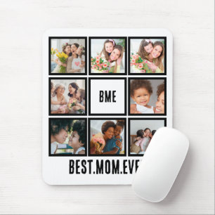 Personlig Modern Bästa Mamma någonsin, 8 fotokolla Musmatta