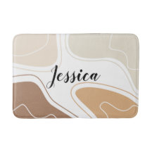 Personlig Modern Beige Geometrisk