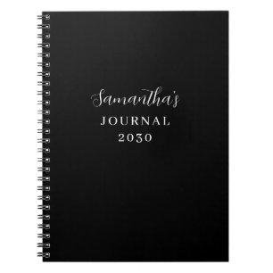 Personlig Modern Black Journal Anteckningsbok