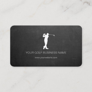Personlig Modern Blackboard Professionell Golf Visitkort