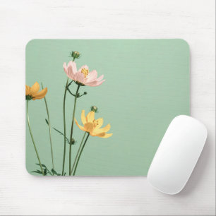 Personlig modern blomfoto musmatta