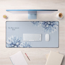 Personlig Modern Blommigt Dusty Blue