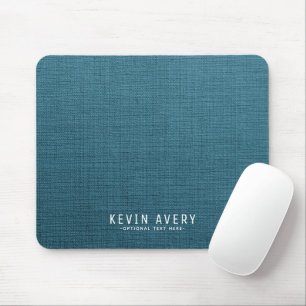 Personlig modern Blue Linen Struktur Musmatta