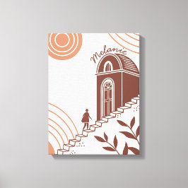 Personlig Modern Boho Botanical Minimalist Canvastryck