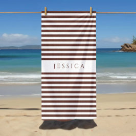 Personlig Modern Brown Stripe Mönster