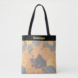 Personlig Modern Bud & Flower Mönster Tote Bag Tygkasse