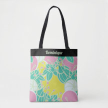 Personlig Modern Bud & Flower Mönster Tote Bag