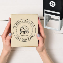 Personlig Modern Business Namn Logotyp Adress Självfärgande Stämpel