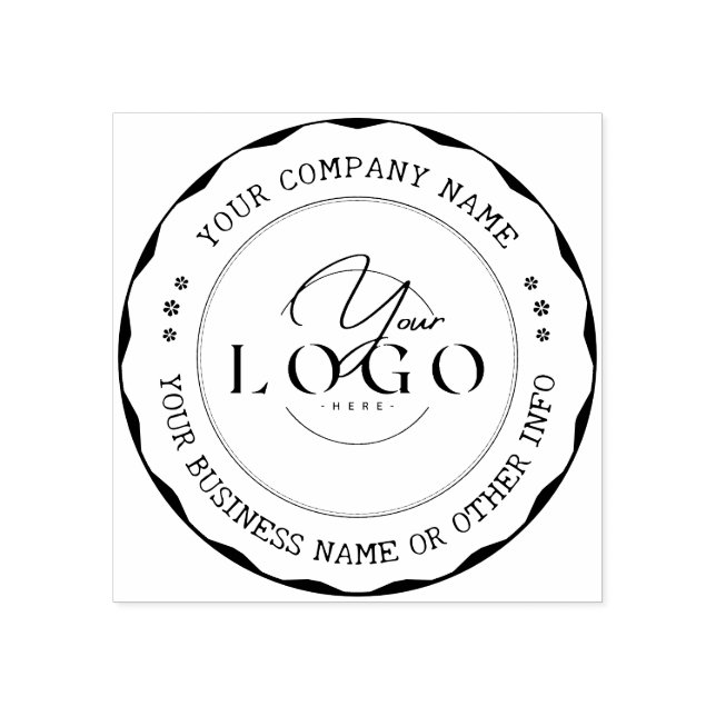 Personlig | MODERN COMPANY NAMN, AFFÄRSMÄSSIG LOGO Stämpel (Tryck)