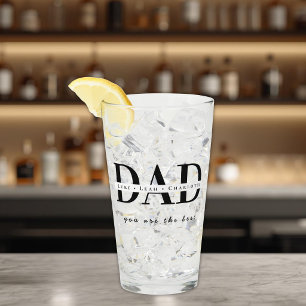 Personlig modern DAD-dricksglas Glaskopp