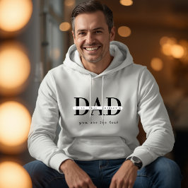 Personlig modern DAD-vit hoodie