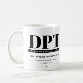 Personlig Modern DPT Doktor of Physical Therapy Kaffemugg