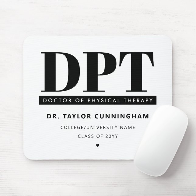 Personlig Modern DPT Doktor of Physical Therapy Musmatta (Med mus)