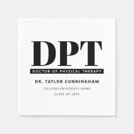 Personlig Modern DPT Doktor of Physical Therapy Pappersservett