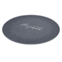 Personlig Modern Elegant Blue Grått Linen