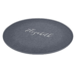 Personlig Modern Elegant Blue Grått Linen