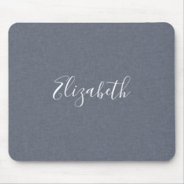 Personlig Modern Elegant Blue Grått Linen Musmatta