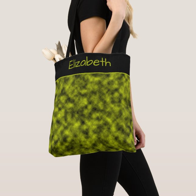 Personlig, Modern, elegant Jungle Girl Tote Bag Tygkasse (Närbild)