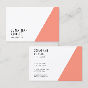 Personlig Modern Elegant Professionell Template Visitkort