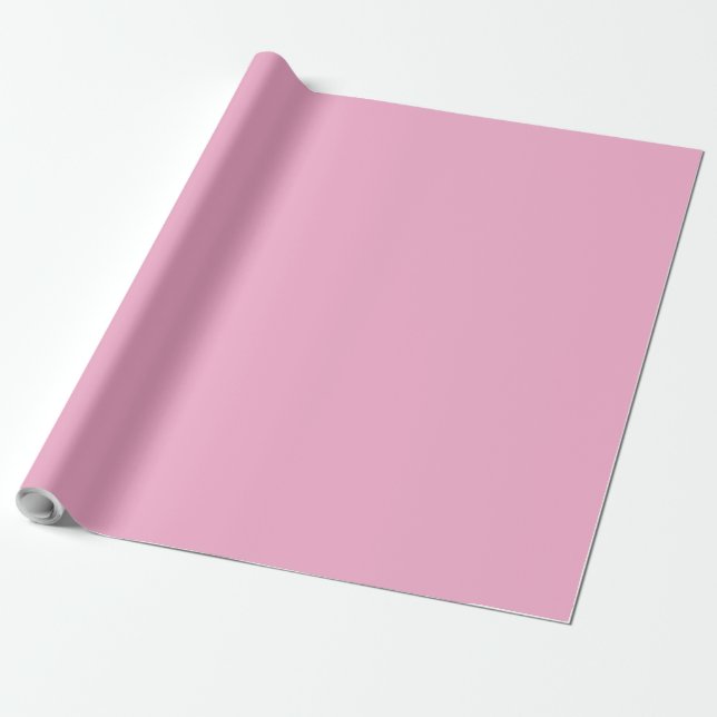 Personlig Modern Elegant Rosa Presentpapper (Utrullad)