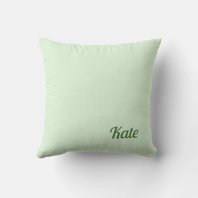 Personlig modern elegant typografi namn kudde (Baksida)