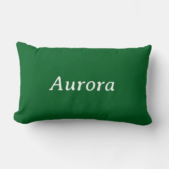 Personlig Modern Elegant Typografi Namn Lumbarkudde (Framsida)