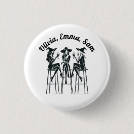 Personlig, modern, Elegant Witches Vin Natten Knapp