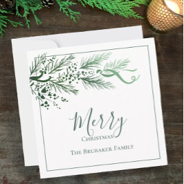 Personlig Modern Enkel, unik God jul Julkort