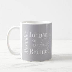 Personlig Modern Family Reunion Typografi Kaffemugg