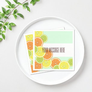 Personlig Modern Färgrik Citrusfrukt Papper Pappersservett