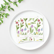 Personlig modern färgrik tulpanblommig mönster