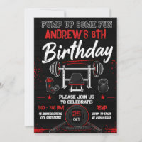 Personlig modern Fitness Gym födelsedag