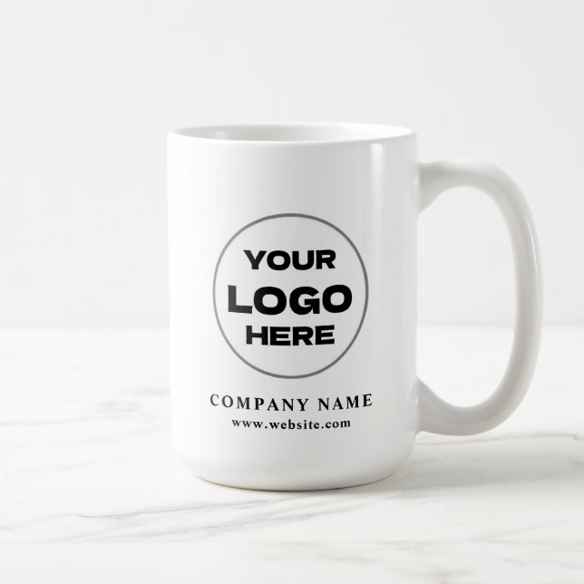 Personlig Modern Företagslogotyp Kampanjpresent Kaffemugg (Höger)