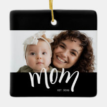Personlig modern fotodekor till mamma med etableri