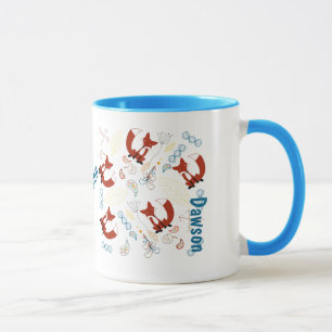 Personlig Modern Fox Woodland Mönster Mugg