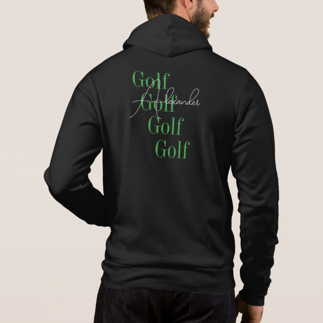 Personlig Modern Golf T Shirt (Baksida)