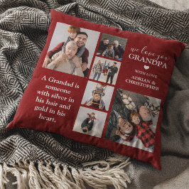 Personlig Modern Grandpa | 6 Foto Kudde