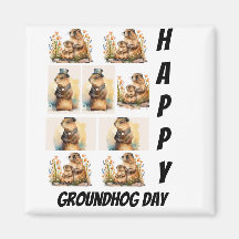 Personlig Modern Groundhog Day 9 Fotokollage