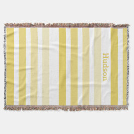 Personlig Modern Gult stripe Mönster Mysfilt