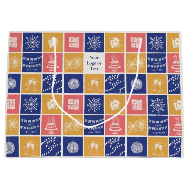 Personlig Modern Handritad Färgrik Nyår (Framsidan)