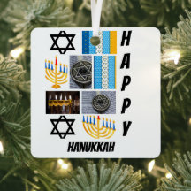 Personlig Modern Hanukkah 9 Photo Collage